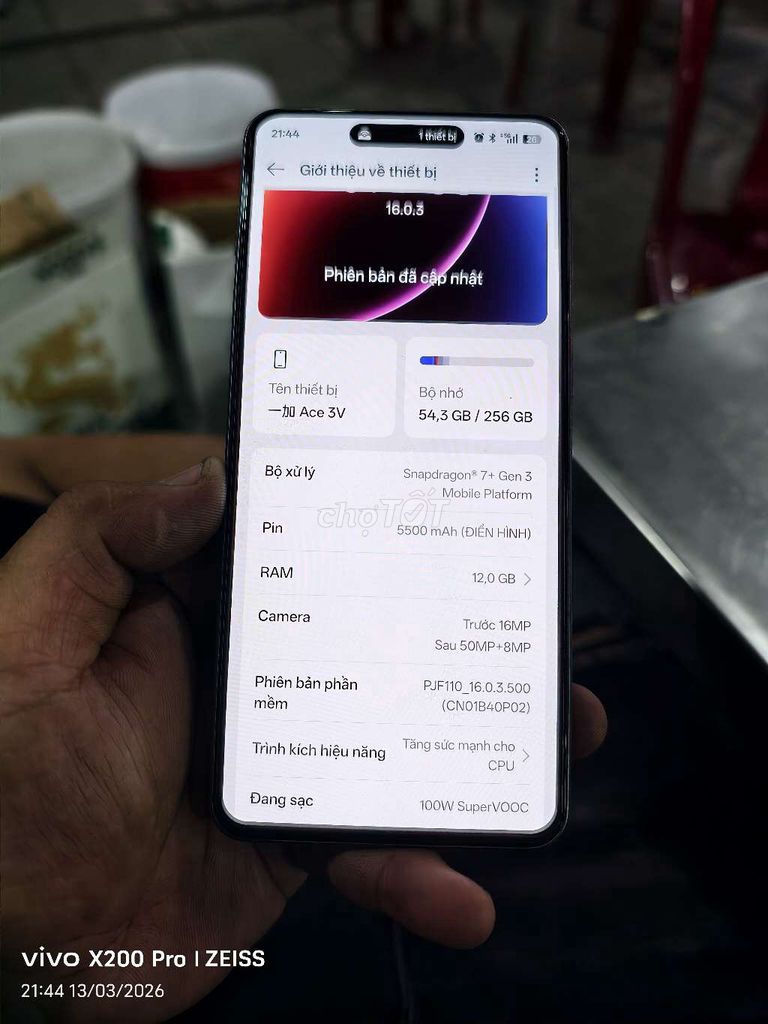 OnePlus Ace 3V 256GB Xám. Mua bán Điện thoại tại Quận Bình Tân Tp Hồ Chí Minh được đăng bởi Rip Idol hình 1