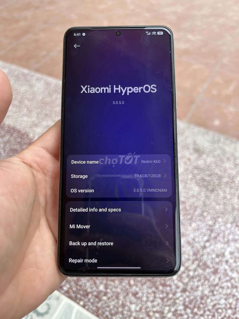 Xiaomi Redmi K60 128GB Trắng. Mua bán Điện thoại tại Thị xã Từ Sơn Bắc Ninh được đăng bởi VL hình 1