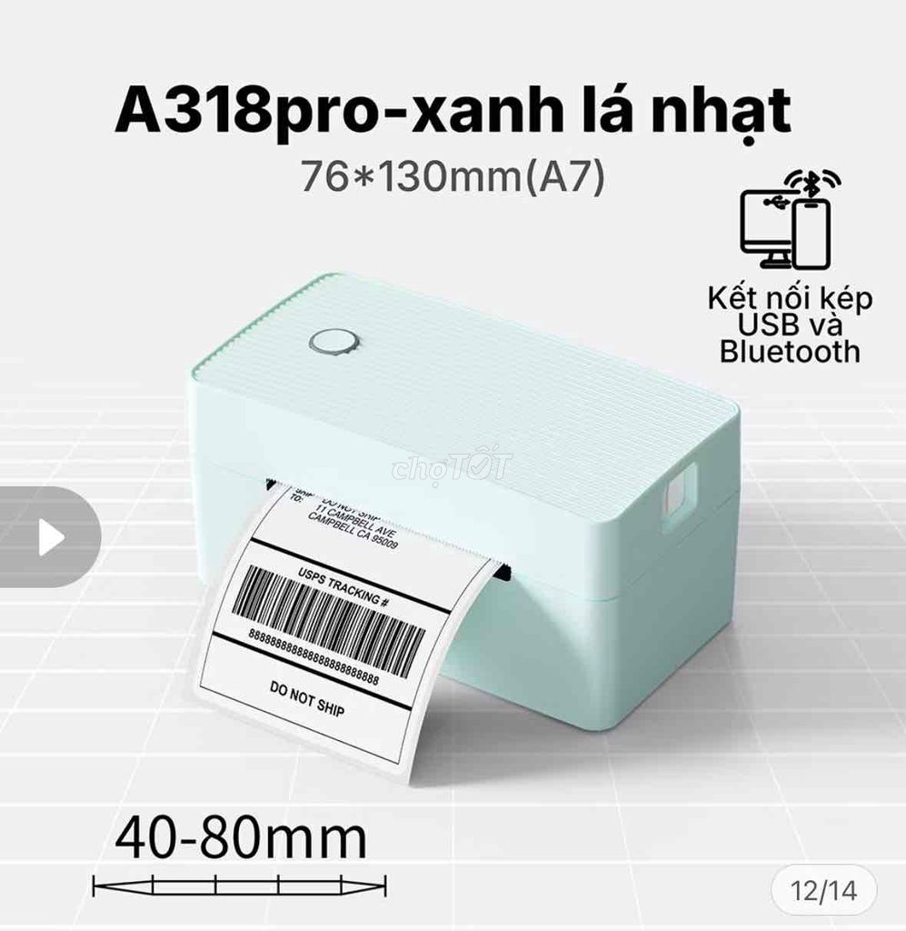 Máy in nhiệt FlashLabel A318. Mua bán Đồ dùng văn phòng tại Quận 1 Tp Hồ Chí Minh được đăng bởi Bùi Hà Giang hình 1