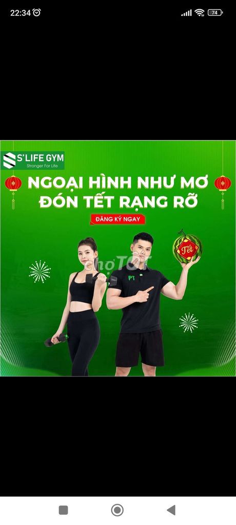 Gói PT kèm thẻ tập 1 năm tại slife full chi nhánh