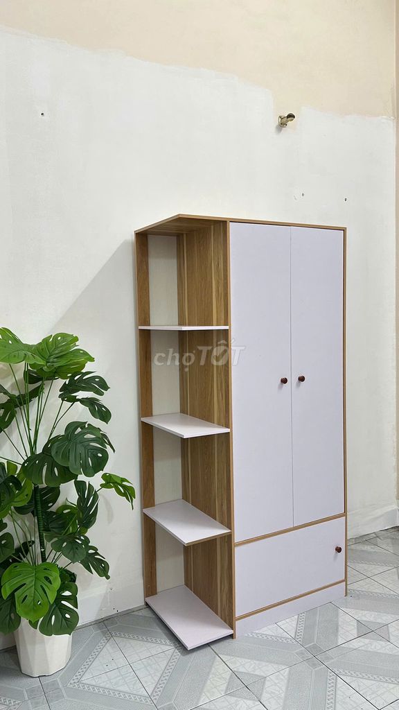 Tủ quần áo Gỗ MDF Vân gỗ, Trắng 160x80x45cm. Mua bán Tủ, kệ gia đình tại Quận Tân Bình Tp Hồ Chí Minh được đăng bởi kha hình 1