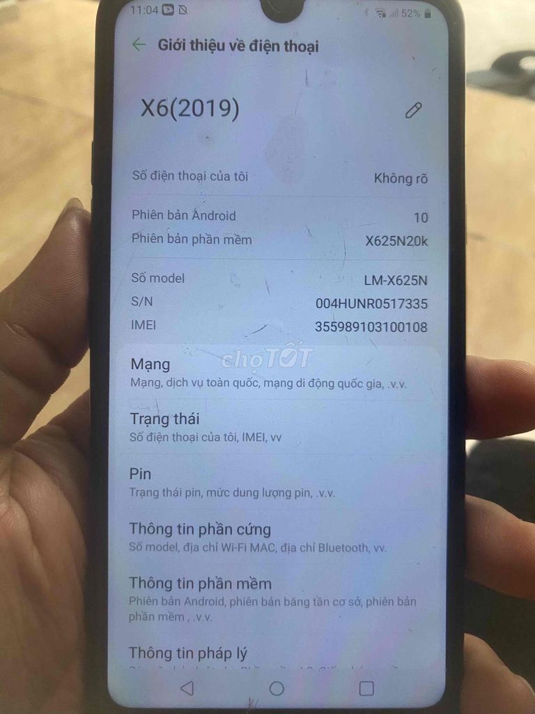 LG X6 (2019) Xanh ngọc Đã qua sử dụng. Mua bán Điện thoại tại Quận Tân Phú Tp Hồ Chí Minh được đăng bởi Huy Nguyen  hình 1