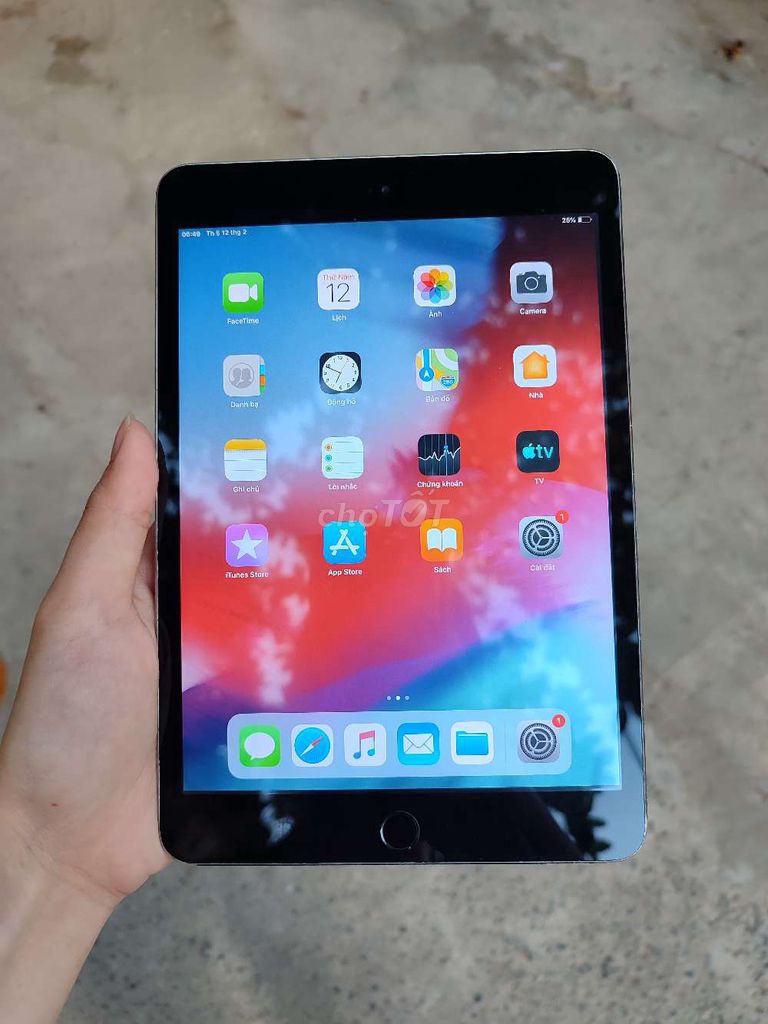 Apple iPad Mini 3 full cn Xám. Mua bán Máy tính bảng tại Quận Bình Thuỷ Cần Thơ được đăng bởi Monkun hình 1