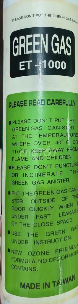 Bình gas ET-1000 Kim loại Đài Loan Xanh. Mua bán Đồ chuyên dụng, Giống nuôi trồng tại Huyện Vĩnh Cửu Đồng Nai được đăng bởi Đào Gia Huy hình 1