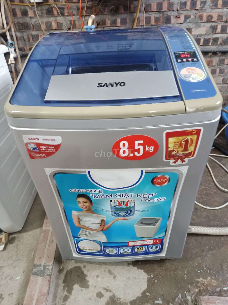 Máy giặt Sanyo Aqua 8.5KG Xám Đã sử dụng. Mua bán Máy giặt tại Quận Cầu Giấy Hà Nội được đăng bởi e huy 286 nguyễn xiển hình 1
