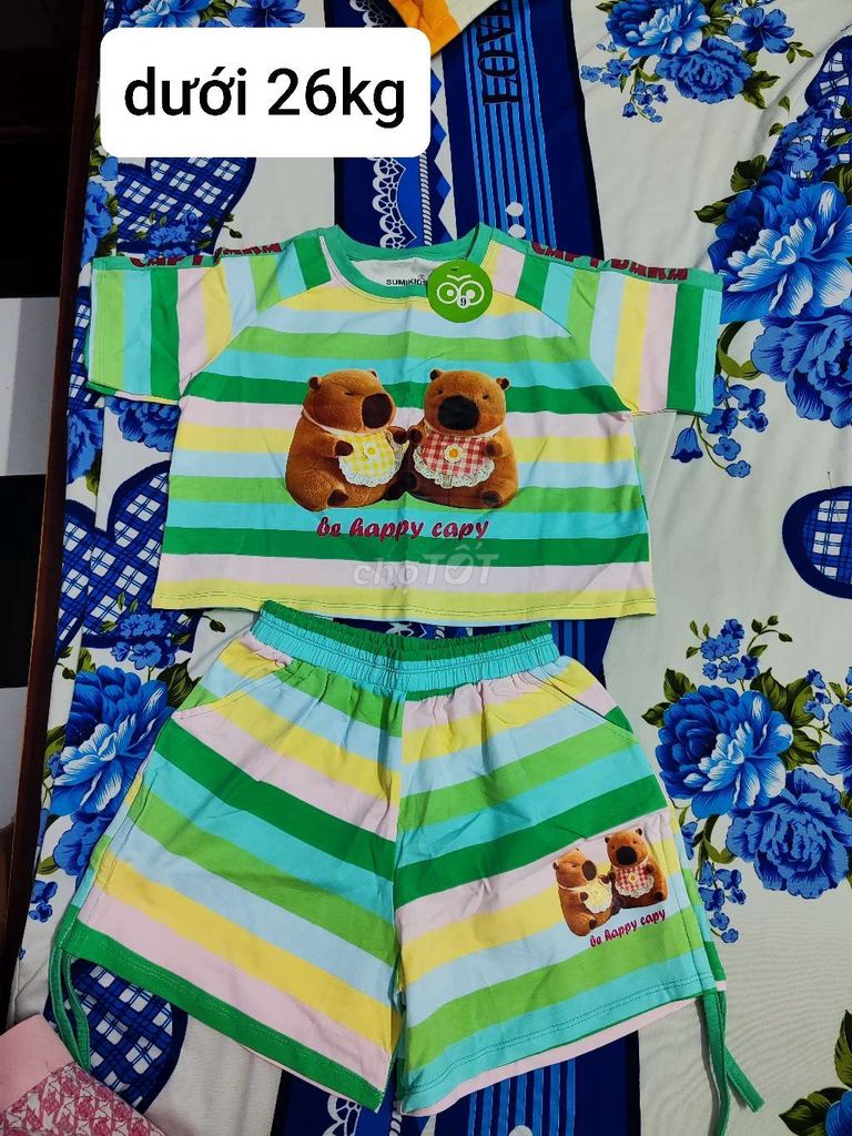 Set 2 bộ đồ sumikids bé gái mới 100%