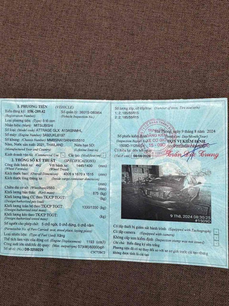 Mitsubishi Attrage 2021 1.2L MT - 45000 km. Mua bán Ô tô tại Huyện An Dương Hải Phòng được đăng bởi Hoàng Xuân Hải hình 11