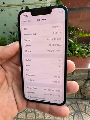 iPhone 13 mini 128g Đen quốc tế zin áp suất pin 81. Mua bán Điện thoại tại Quận Bình Tân Tp Hồ Chí Minh được đăng bởi Tịnh Tâm