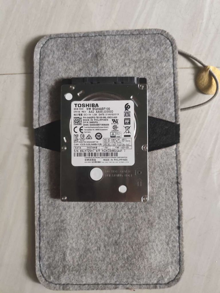 HDD 1T kèm túi bọc