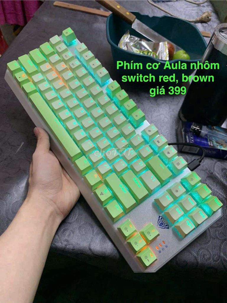 Bàn phím cơ Aula Nhôm. Mua bán Phụ kiện (Màn hình, Chuột...) tại Quận Liên Chiểu Đà Nẵng được đăng bởi kim cuoeng hình 1