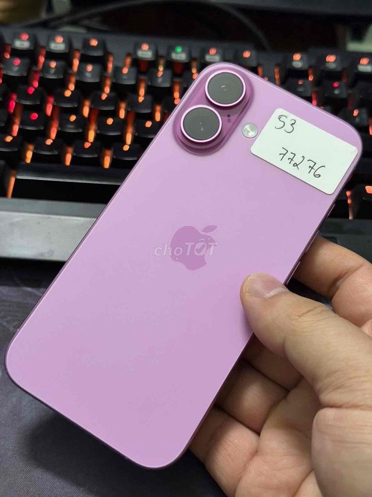 Apple iPhone 16 128GB Hồng Đã sử dụng. Mua bán Điện thoại tại Quận Bắc Từ Liêm Hà Nội được đăng bởi Táo Lux hình 1