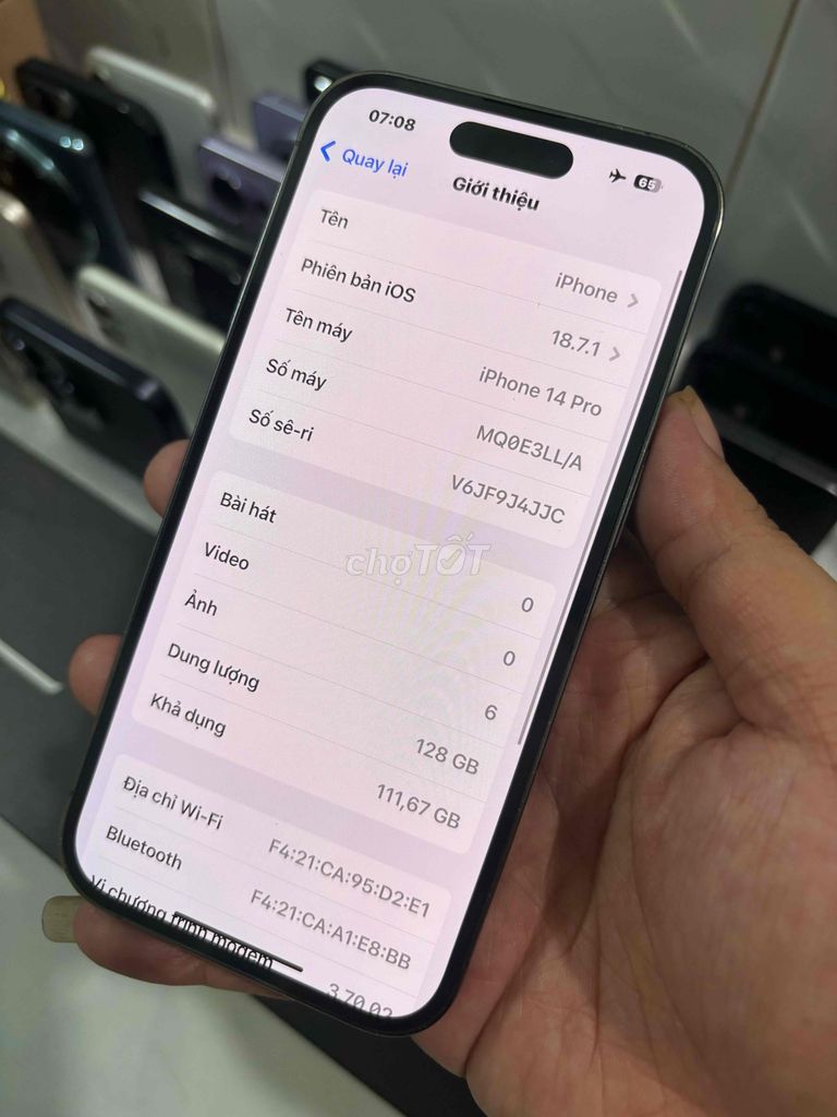 Apple iPhone 14 Pro 128GB Tím. Mua bán Điện thoại tại Huyện Bình Chánh Tp Hồ Chí Minh được đăng bởi Lâm mobiphone hình 1