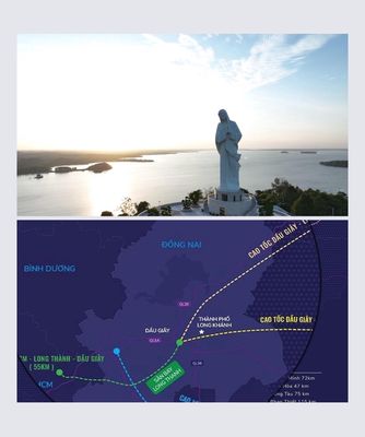 Lô đất 2 mặt tiền 88m và 14m đường Cột Cờ view Hồ Trị An và Mẹ Núi Cúi. Mua bán đất tại Huyện Định Quán Đồng Nai được đăng bởi Phạm Đạt