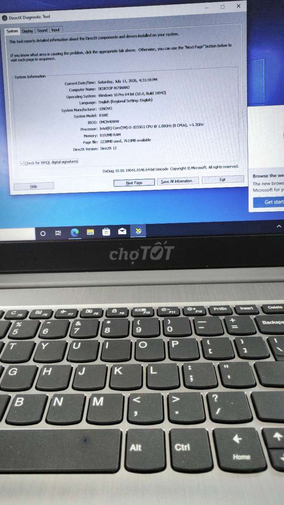 Lenovo Ideapad 3 i5 1035G1 8GB/256GB SSD Bạc. Mua bán Laptop tại Thành phố Bến Tre Bến Tre được đăng bởi mac store hình 1