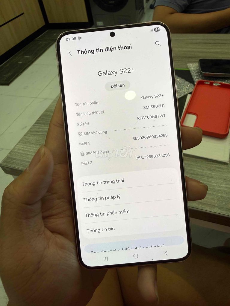 S22 Plus Hồng zin áp suất. Mua bán Điện thoại tại Thành phố Thủ Đức Tp Hồ Chí Minh được đăng bởi DK Store hình 1