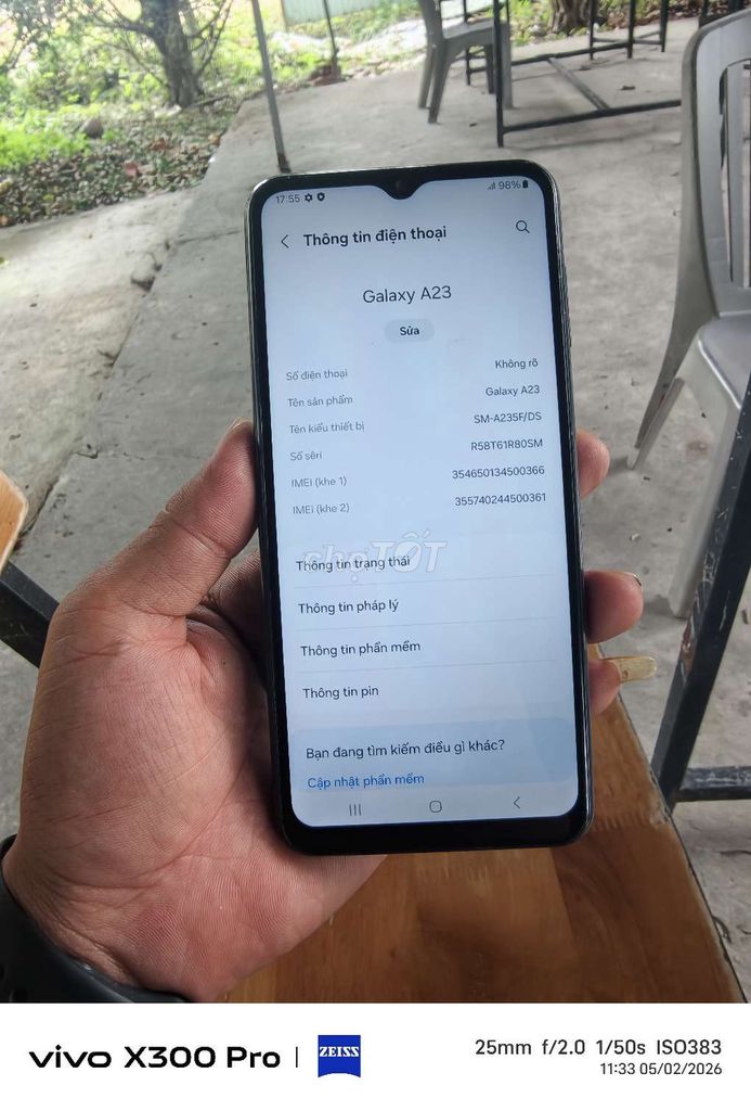 Samsung a23 ram 6/128g pin 5000. Mua bán Điện thoại tại Thành phố Vị Thanh Hậu Giang được đăng bởi máy củ giá tốt  hình 1