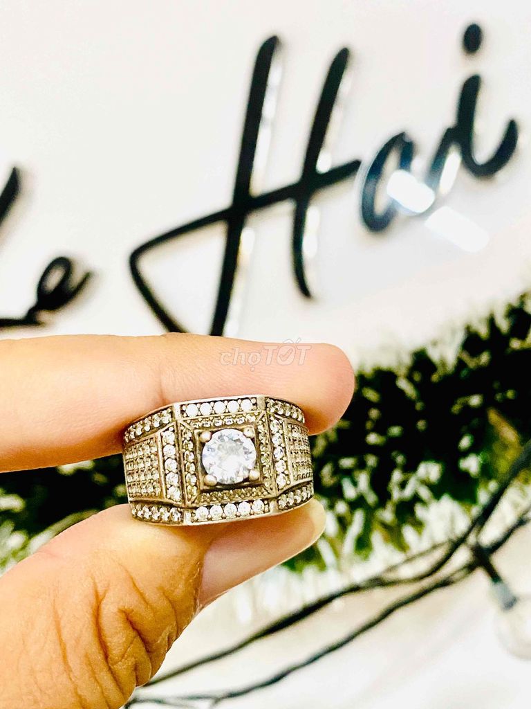 Nhẫn Nam Bạc size 20. Mua bán Phụ kiện thời trang khác tại Quận Tân Phú Tp Hồ Chí Minh được đăng bởi Hải Demin hình 1