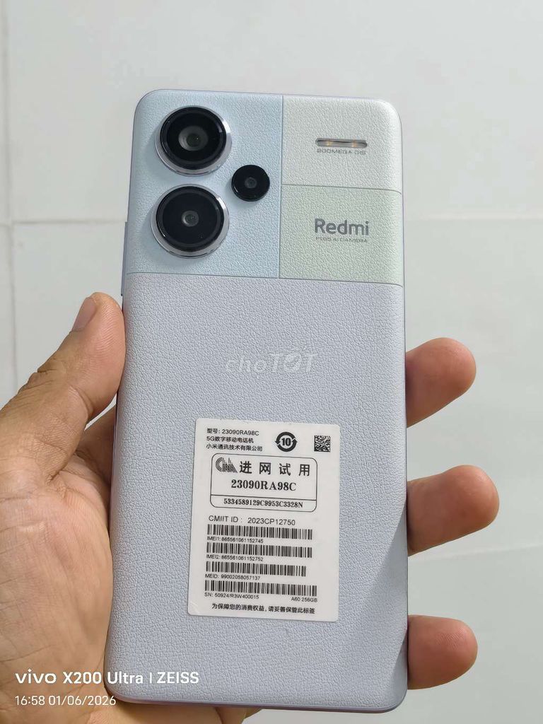 Xiaomi Redmi Note 13 Pro Plus 256GB Xám. Mua bán Điện thoại tại Thành phố Bến Tre Bến Tre được đăng bởi Lê Trường hình 1