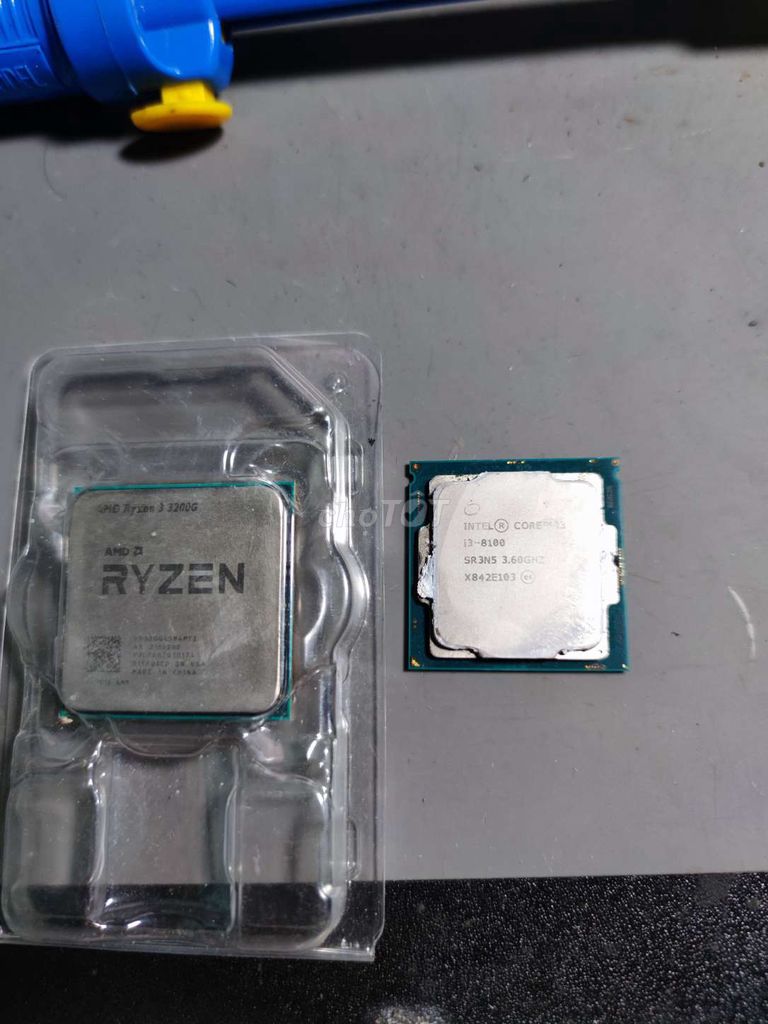 Cpu i3 8100 và r3 3200g 128470434