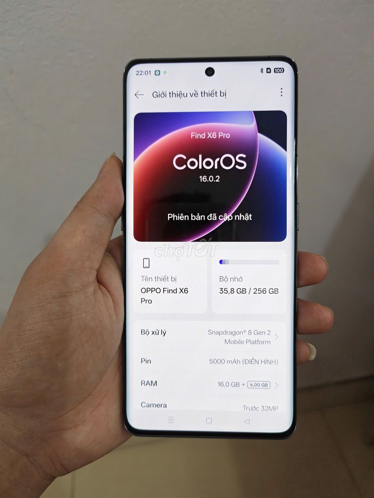 Oppo Find X6 pro 16+256Gb. Mua bán Điện thoại tại Huyện Sóc Sơn Hà Nội được đăng bởi Vuong Xuan Hung hình 1