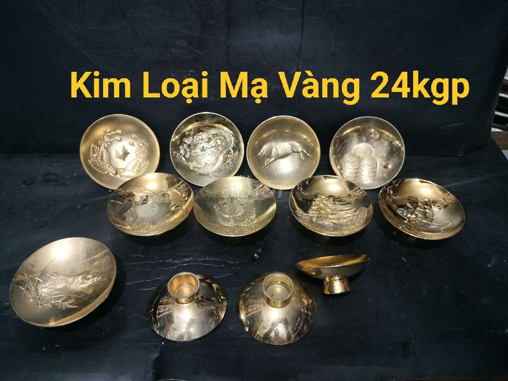 12 chung mạ vàng 24kgp Nhật Bản