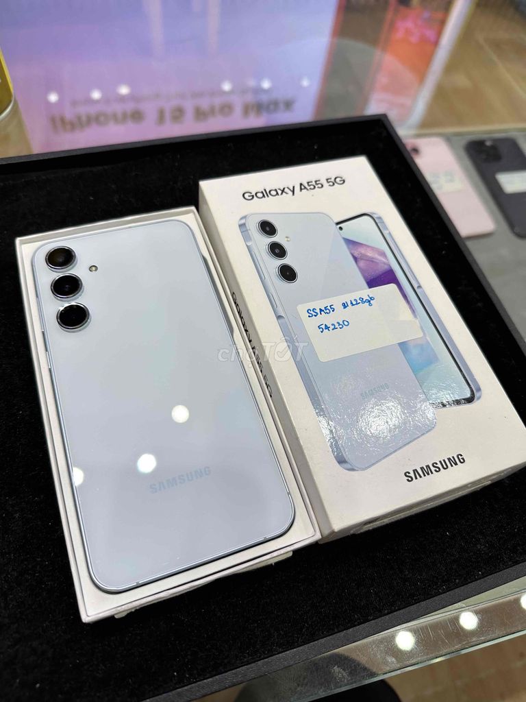 Samsung Galaxy A55 128GB Bạc. Mua bán Điện thoại tại Quận 8 Tp Hồ Chí Minh được đăng bởi Lê Đặng Minh Khang hình 1