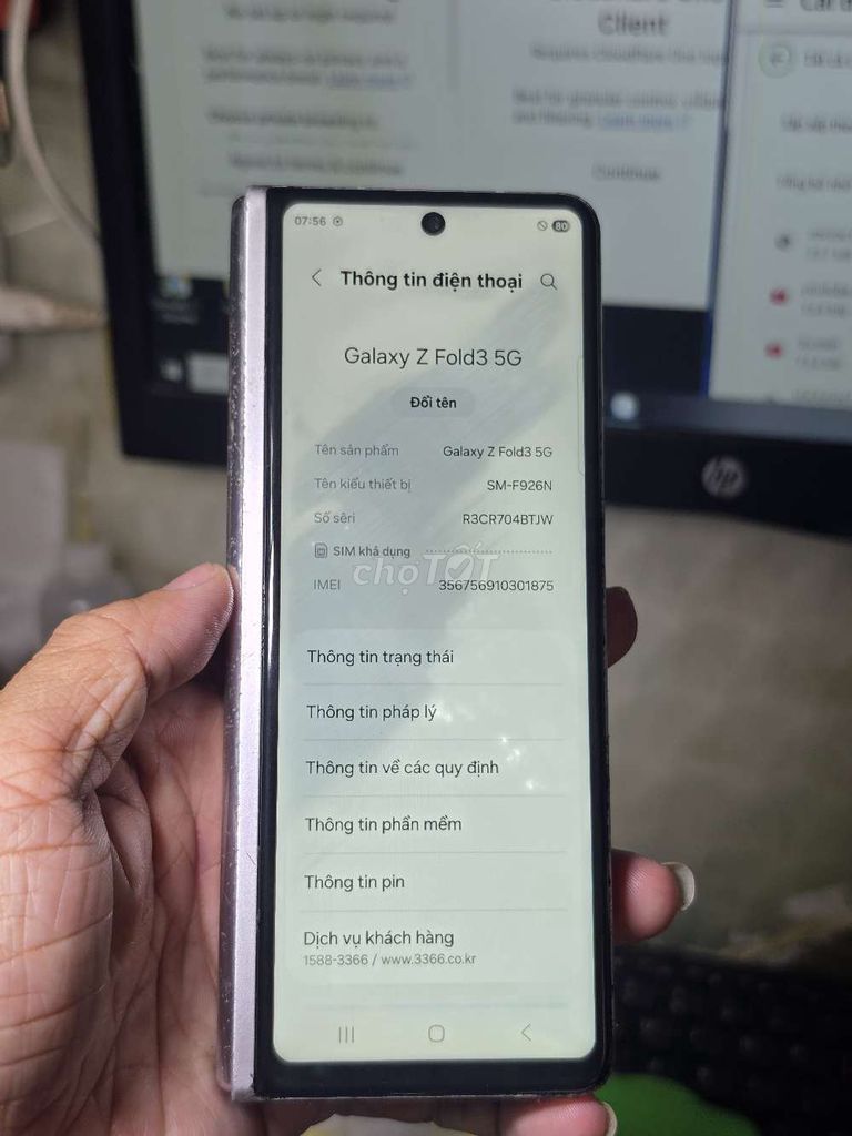 Galaxy Z Fold3 5G 512GB mỹ giá rẻ trải nghiệm . Mua bán Điện thoại tại Quận 8 Tp Hồ Chí Minh được đăng bởi Thiên Hòa mobile  hình 1