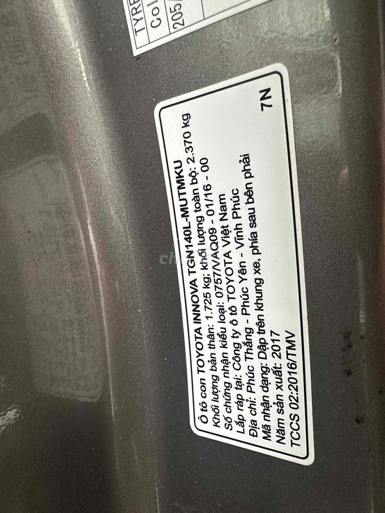 TOYOTA INNIVA G tự động 7 c xe đẹp giảm giá kịch k. Mua bán Ô tô tại Quận Bình Thạnh Tp Hồ Chí Minh được đăng bởi phuongneo hình 5