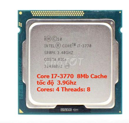 CPU Intel Core I7-3770 8MB 3.9GHz 4 nhân 8 luồng. Mua bán Linh kiện (RAM, Card...) tại Quận 3 Tp Hồ Chí Minh được đăng bởi mr. thanh hình 1