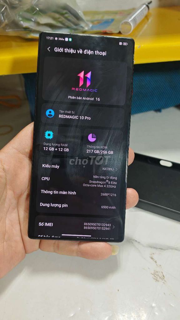Redmagic 10 Pro 12GB/256GB chíp 8lite gl. Mua bán Điện thoại tại Quận Tân Phú Tp Hồ Chí Minh được đăng bởi huy  hình 1
