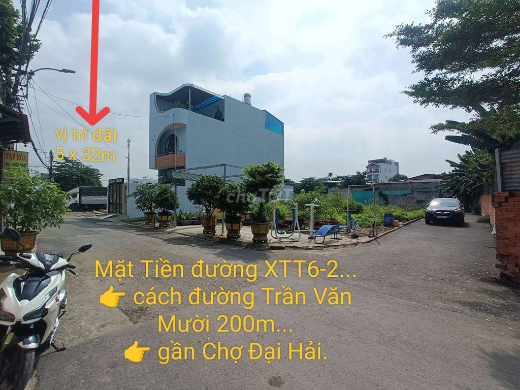 🆘 HẠ GIÁ BÁN ĐẤT 5x30m MẶT TIỀN ĐƯỜNG XTT6-2 GẦN CHỢ ĐẠI HẢI