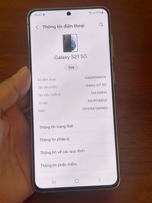 Samsung S21 5G. Mua bán Điện thoại tại Huyện Bình Chánh Tp Hồ Chí Minh được đăng bởi NHATLV