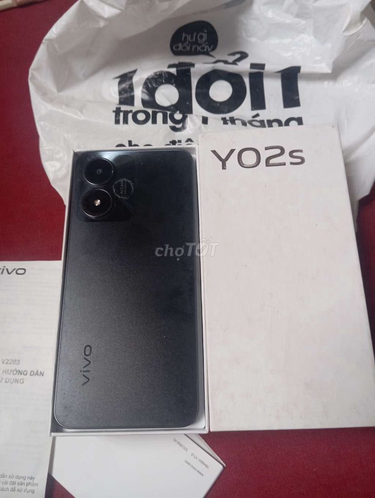 Vivo Y02s Đen. Mua bán Điện thoại tại Thành phố Mỹ Tho Tiền Giang được đăng bởi Tài Blue hình 1