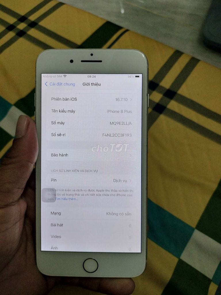 Iphone 8 plus cần bán gấp