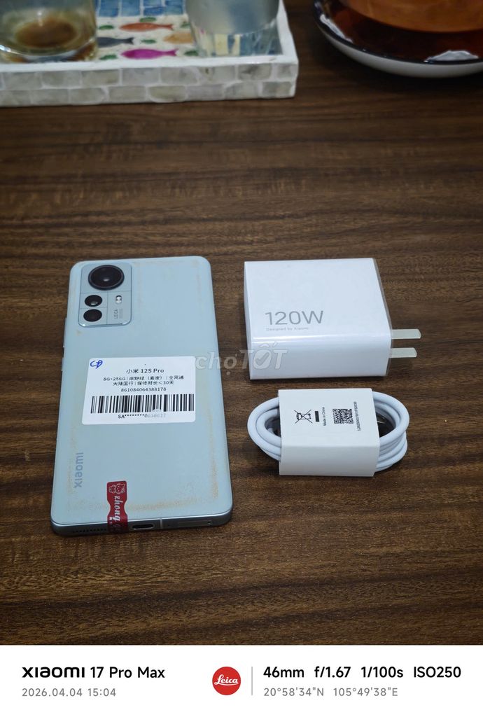 Xiaomi Mi 12S Pro 8/256 Xanh sạc 120w có ship COD. Mua bán Điện thoại tại Quận Hoàng Mai Hà Nội được đăng bởi Trần Ngọc Hiếu hình 1