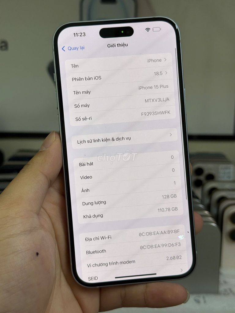 15 plus quốc tế 128gb nguyên zin màn chấm tí. Mua bán Điện thoại tại Quận Thanh Xuân Hà Nội được đăng bởi Thành Vũ Mobile hình 5
