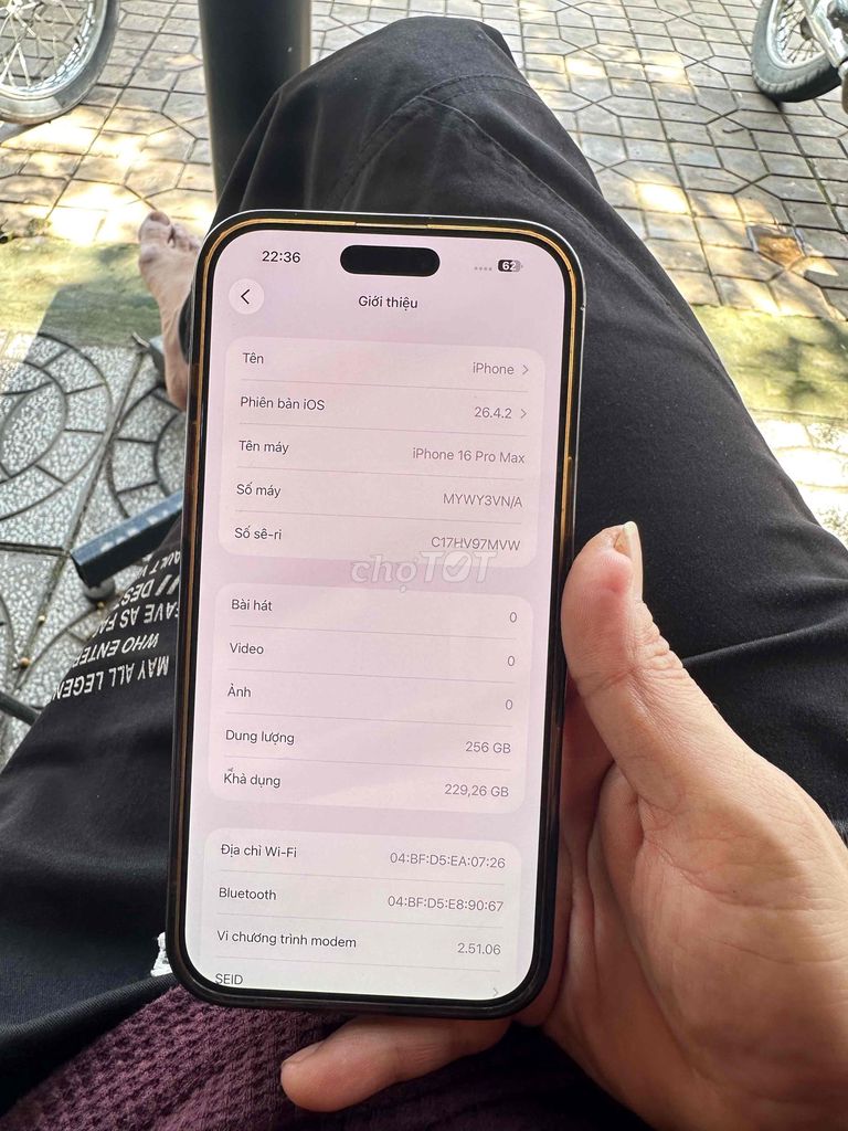 Apple iPhone 16 Pro Max 256GB Vàng VN/A. Mua bán Điện thoại tại Huyện Phú Tân An Giang được đăng bởi Tên chưa cung cấp hình 1