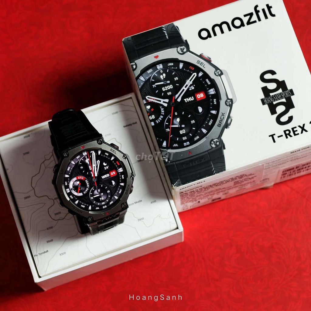Amazfit T-Rex 3 Đen 48mm Chính Hãng Fullbox. Mua bán Thiết bị đeo thông minh tại Quận 11 Tp Hồ Chí Minh được đăng bởi HOÀNG SANH SPORTS hình 1