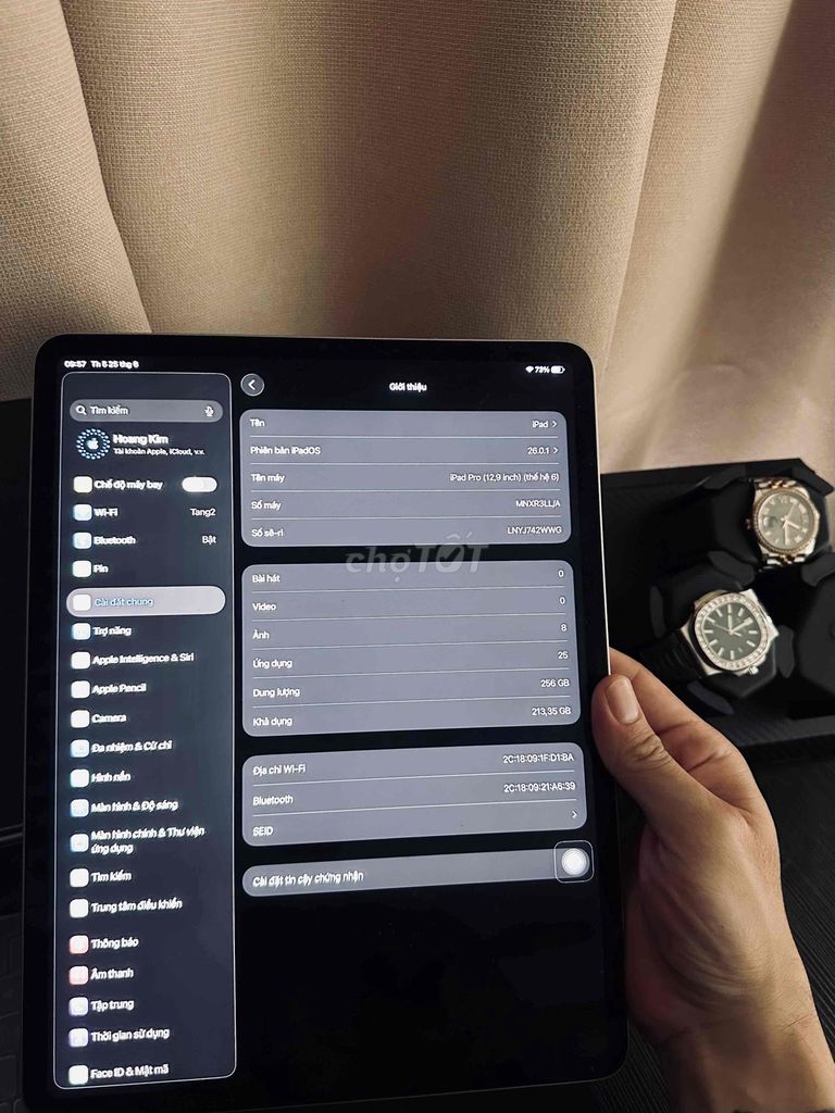 Apple iPad Pro M2 12.9 inch 256GB. Mua bán Máy tính bảng tại Thành phố Phan Rang-Tháp Chàm Ninh Thuận được đăng bởi Leo hình 1