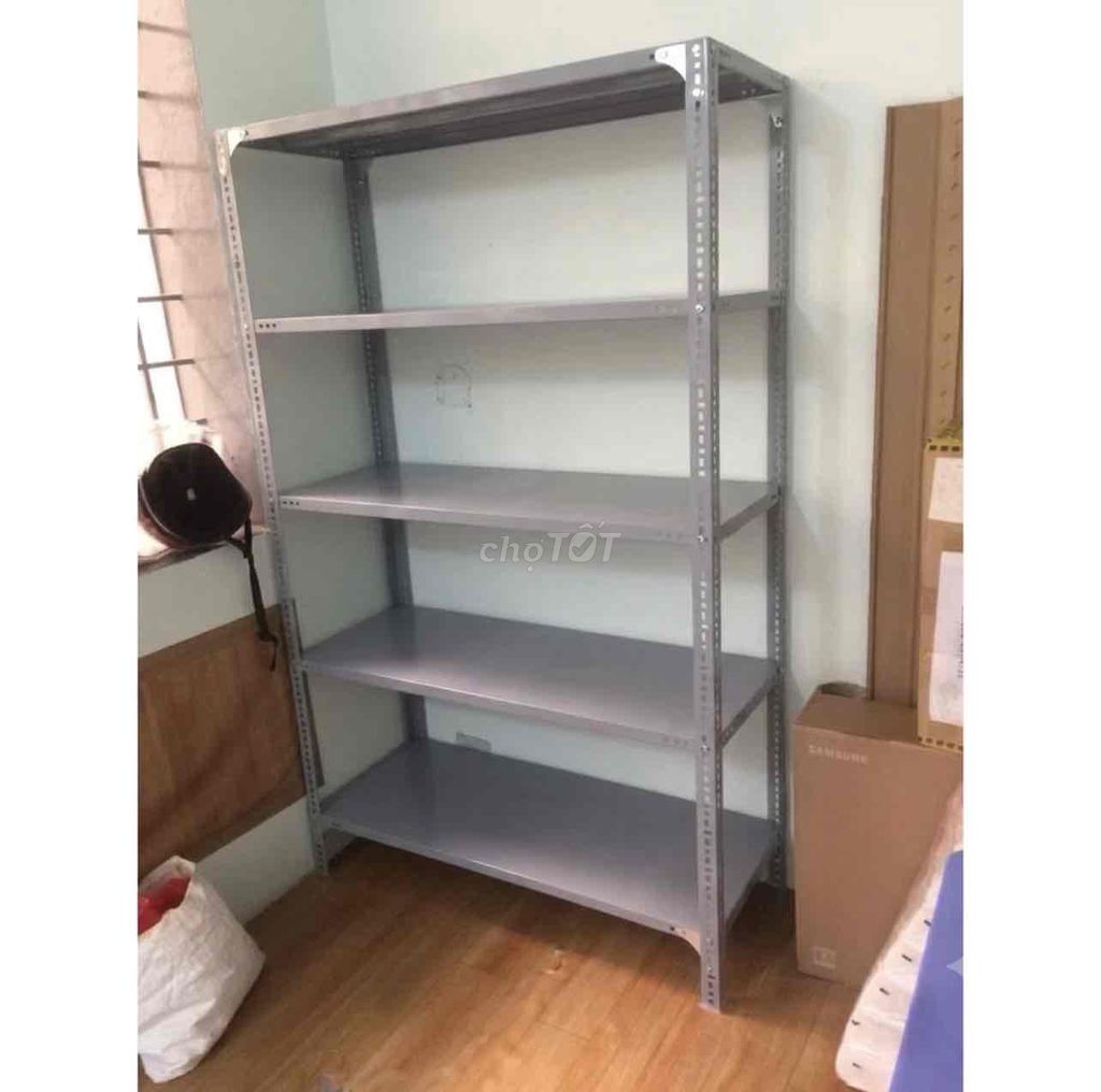 Kệ sắt V lỗ Xám 5 tầng 2mx1m5. Mua bán Tủ, kệ gia đình tại Quận Bắc Từ Liêm Hà Nội được đăng bởi Bich Ngoc hình 1
