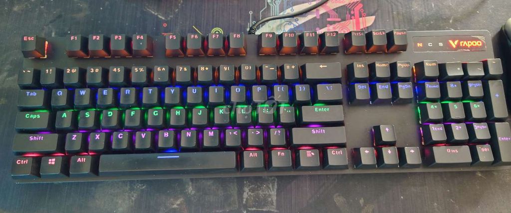 Bàn phím cơ Rapoo Đen Đèn LED. Mua bán Phụ kiện (Màn hình, Chuột...) tại Huyện Châu Thành Tiền Giang được đăng bởi Hoàng Ân hình 1