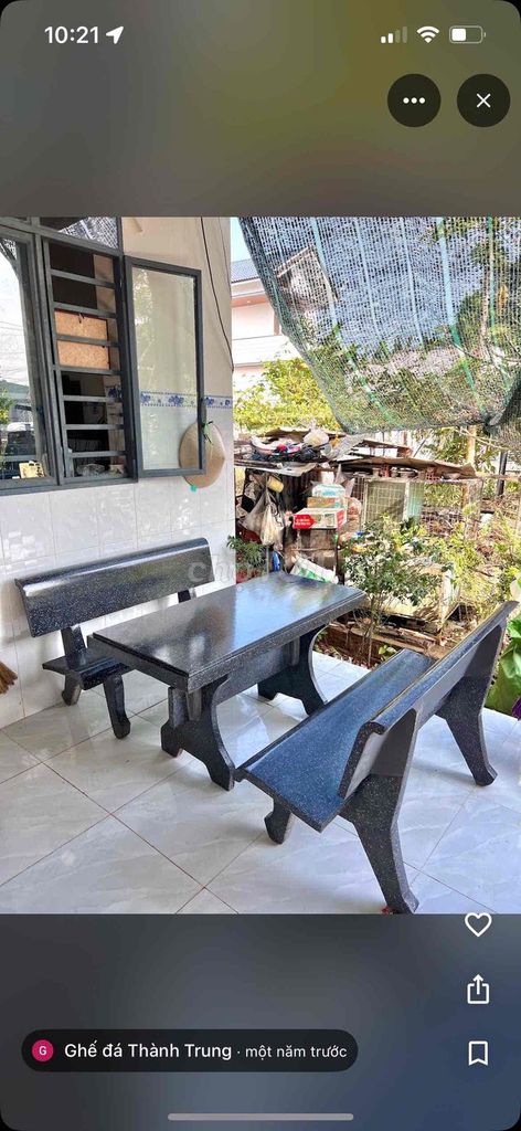 Bộ bàn ghế đá Đen. Mua bán Bàn ghế tại Thành phố Bà Rịa Bà Rịa - Vũng Tàu được đăng bởi Như Phương hình 1