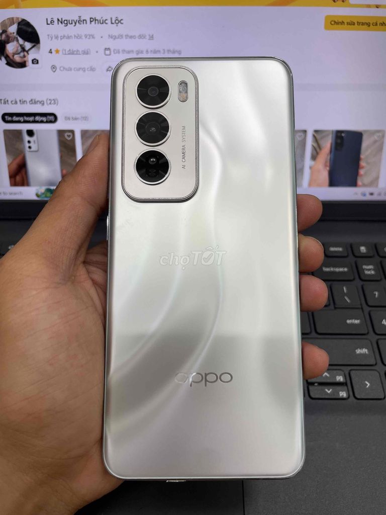 OPPO Reno12 5G Ram 12GB 512GB. Mua bán Điện thoại tại Quận 8 Tp Hồ Chí Minh được đăng bởi Lê Nguyễn Phúc Lộc hình 1