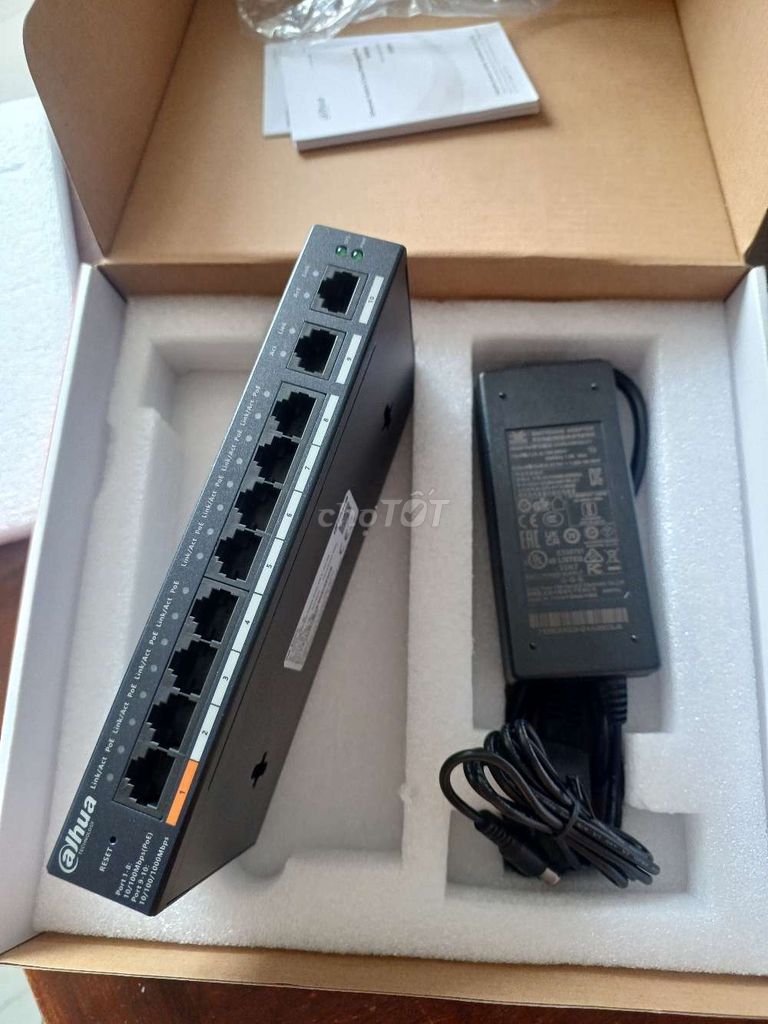 switch POE DAHUA 10 PORT DH-CS4010-8ET-60 th lý