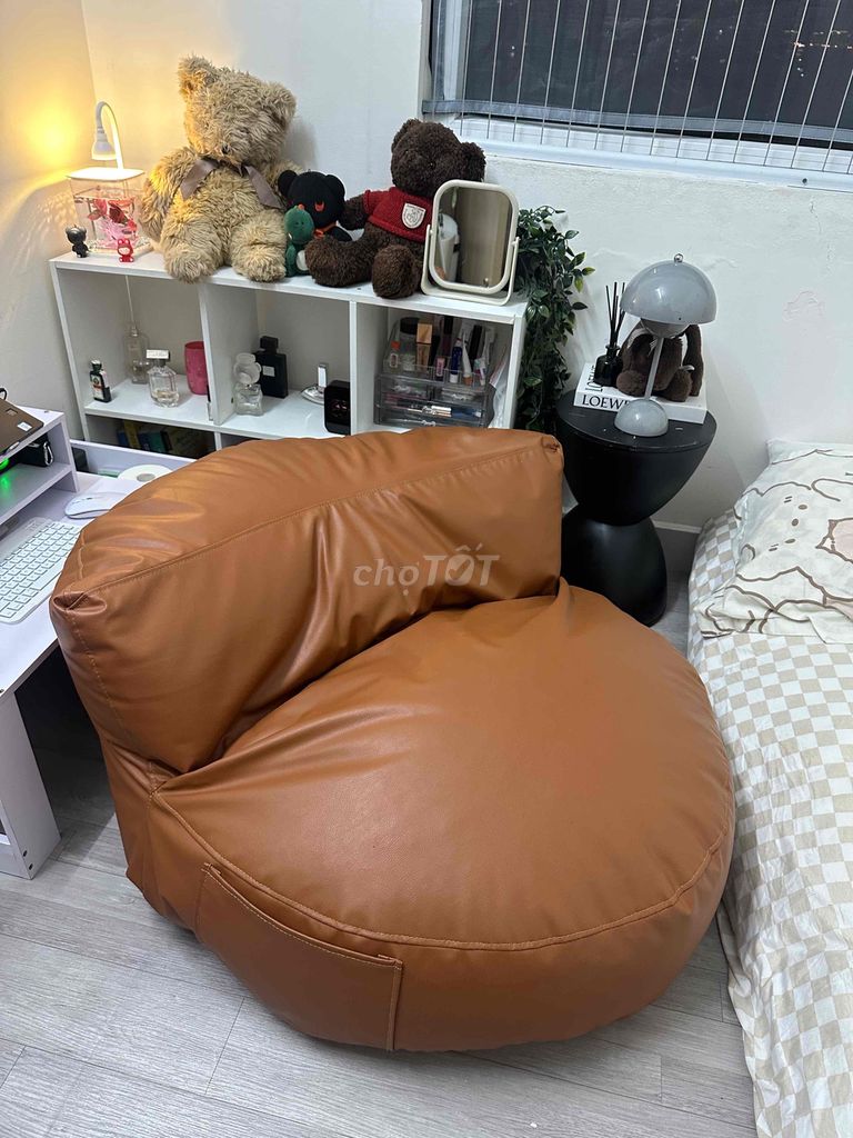 Sofa đơn lười, da mềm, màu siêu đẹp