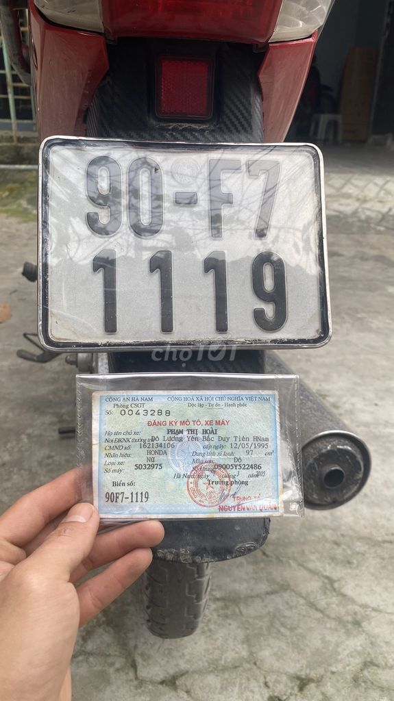 Bán xe wave đời 2006 biển số đẹp 1119+ màu sơn đỏ. Mua bán Xe máy tại Thành phố Phủ Lý Hà Nam được đăng bởi Phạm Trung hình 5