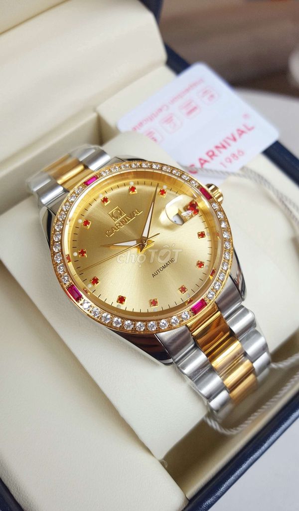Đồng Hồ Cơ Carnival Automatic 38mm Mới 100%. Mua bán Đồng hồ tại Thành phố Thủ Đức Tp Hồ Chí Minh được đăng bởi Hiếu Nguyễn hình 1