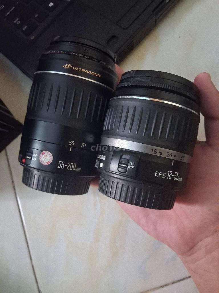 Ống kính Canon EF-S 18-55mm và 55-200mm Đã sử dụng. Mua bán Máy ảnh, Máy quay tại Quận Gò Vấp Tp Hồ Chí Minh được đăng bởi Trần Nhựt Khiêm hình 1