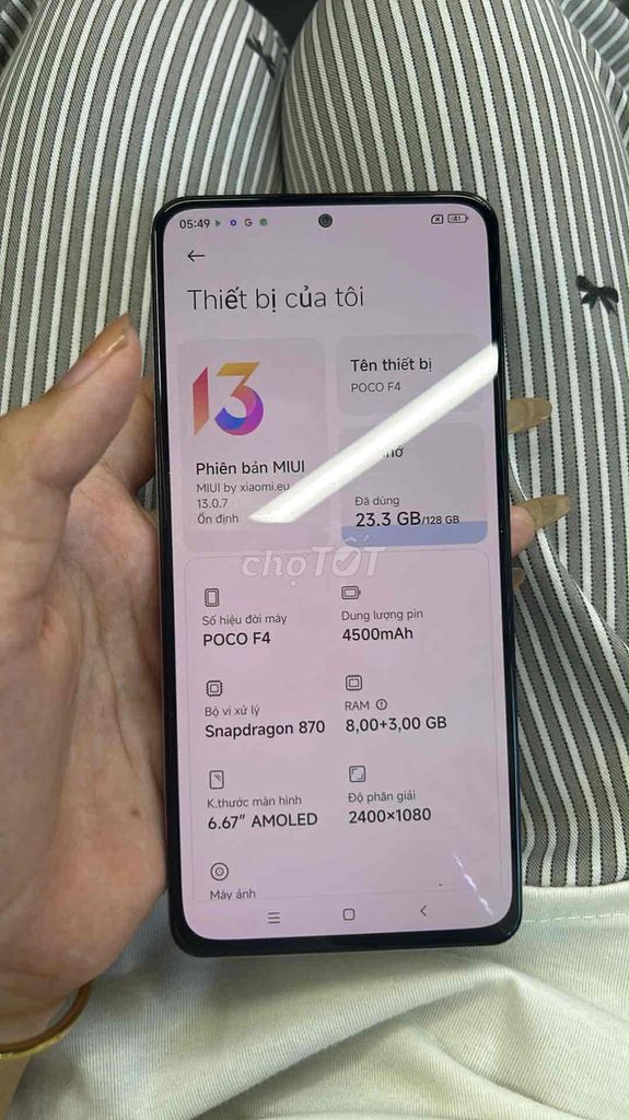 Xiaomi POCO F4 128GB  có bảo hành. Mua bán Điện thoại tại Quận Thanh Xuân Hà Nội được đăng bởi  LÊ ANH TÚ hình 1