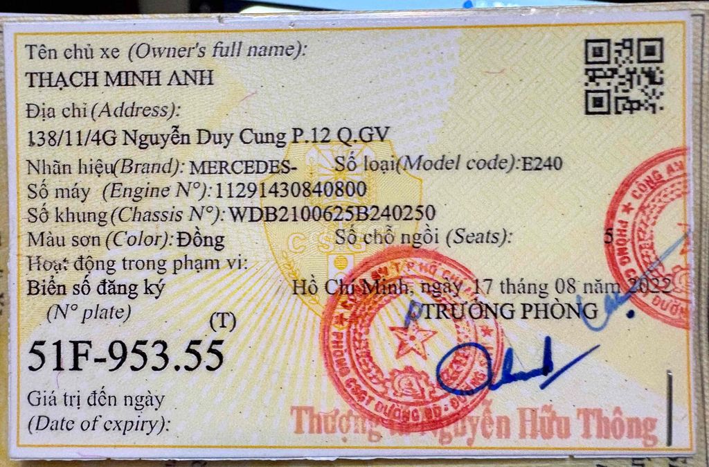 Mercedes Benz E240 W210 2001. Mua bán Ô tô tại Quận 8 Tp Hồ Chí Minh được đăng bởi Nguyễn Thế Dũng hình 8